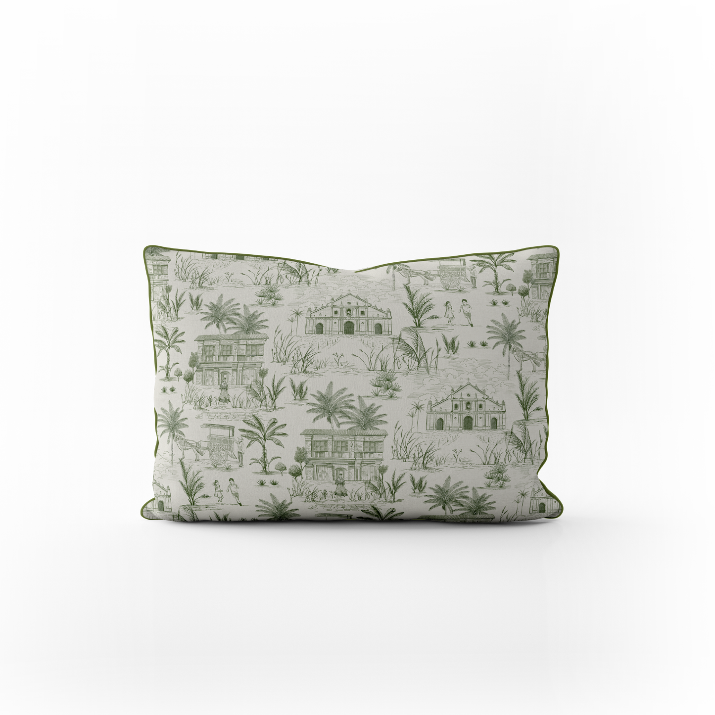 Vigan Verde - Lumbar Pillow Cover